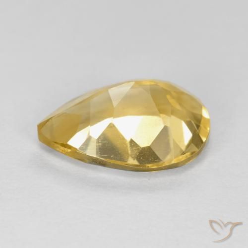 9,17 ctw natürlicher Mittelgold Citrin, Birnenform, VVS-VS