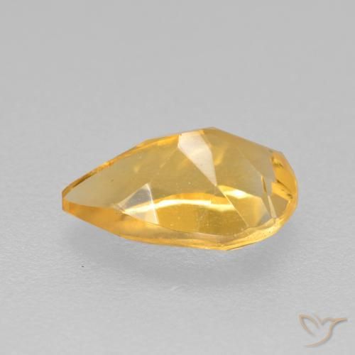 9,17 ctw natürlicher Mittel-Dunkelgold Citrin, Birnenform, VS
