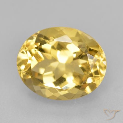 4.38ct Natürlicher gold-orange Citrin, Oval, VVS-VS