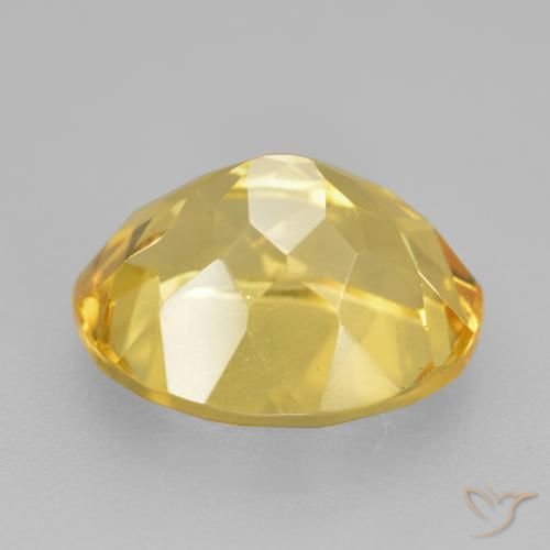 9,17 ctw natürlicher gold-orange Citrin, Oval, VVS-VS