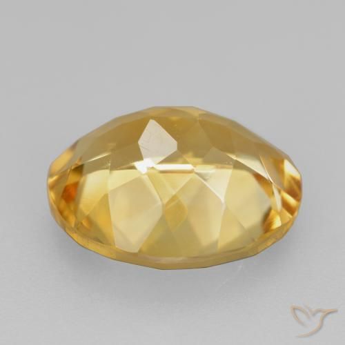 9,17 ctw natürlicher Mittel-Dunkelgold Citrin, Oval, VVS