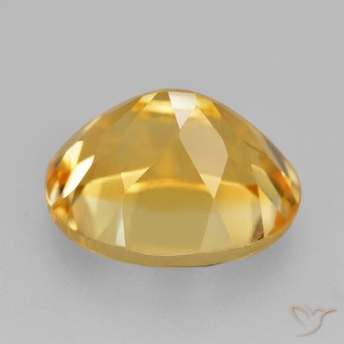 9,17 ctw natürlicher Mittel-Dunkelgold Citrin, Oval, VVS-VS