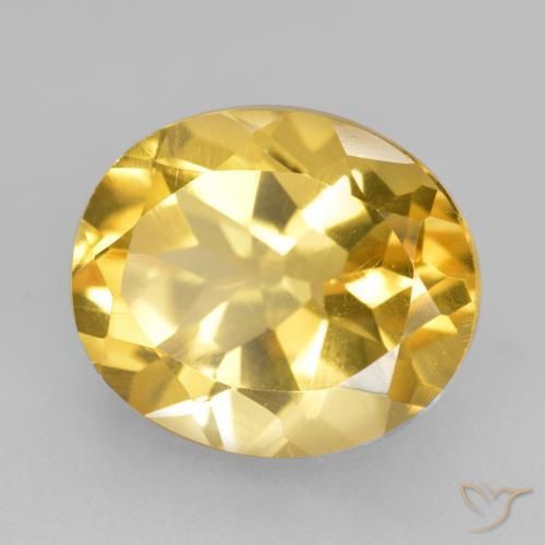 9,17 ctw natürlicher gold-orange Citrin, Oval, VS