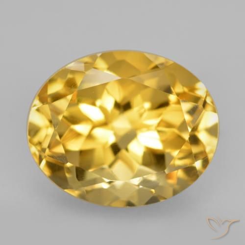5.72ct Natürlicher gold-orange Citrin, Oval, VVS