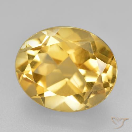 5.01ct Natürlicher gold-orange Citrin, Oval, VVS-VS