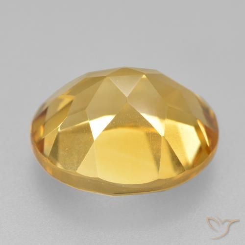 9,17 ctw natürlicher gold-orange Citrin, Oval, VVS-VS