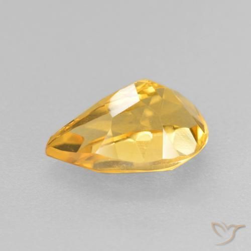 9,17 ctw natürlicher Mittleres Gold Citrin, Birnenform, VS