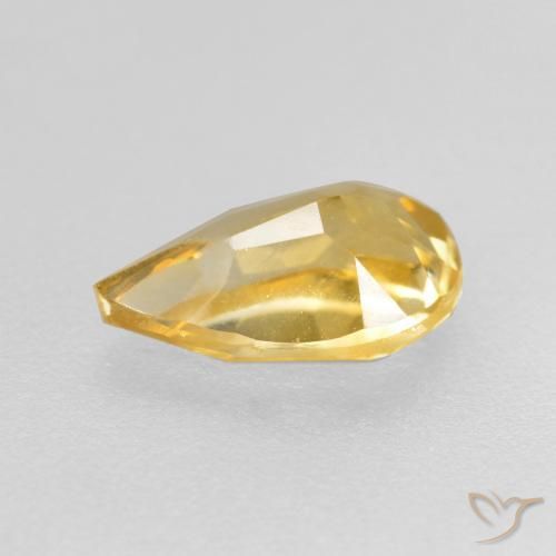 9,17 ctw natürlicher Golden Citrin, Birnenform, VS