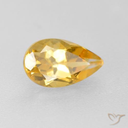 9,17 ctw natürlicher Mittleres Gold Citrin, Birnenform, VS