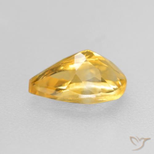 9,17 ctw natürlicher Mittleres Gold Citrin, Birnenform, VS
