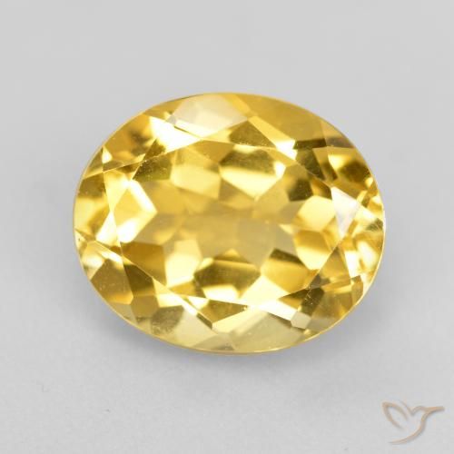 4.57ct Natürlicher Golden Citrin, Oval, VVS-VS