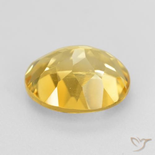 9,17 ctw natürlicher Golden Citrin, Oval, VVS-VS