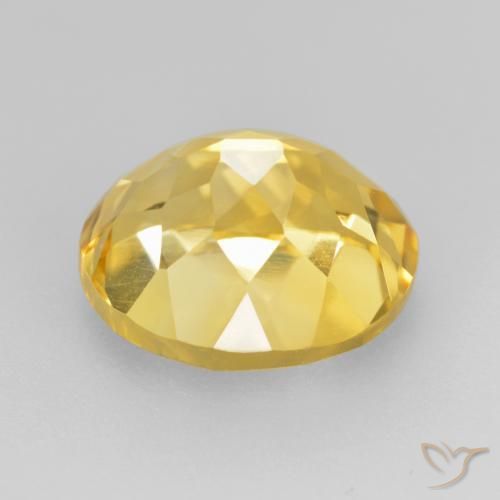 9,17 ctw natürlicher Golden Citrin, Oval, VVS-VS
