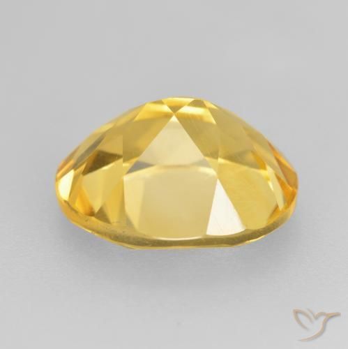 9,17 ctw natürlicher Golden Citrin, Oval, VVS-VS
