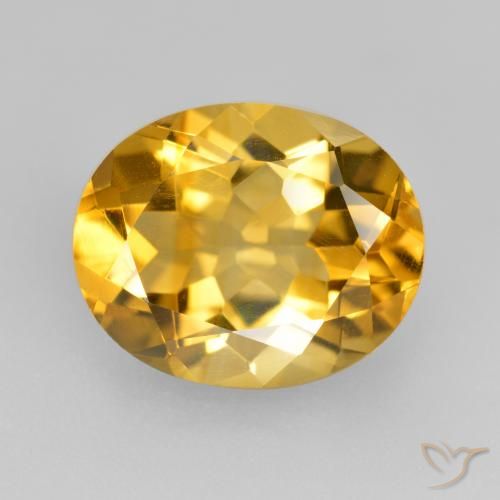 4.77ct Natürlicher Mittelhelles Gold Citrin, Oval, VVS-VS