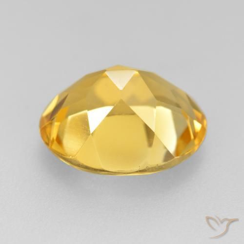 9,17 ctw natürlicher Golden Citrin, Oval, VVS-VS