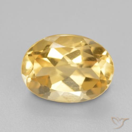 1.77ct Natürlicher Golden Citrin, Oval, VS
