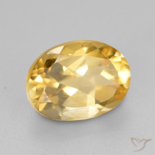 9,17 ctw natürlicher Golden Citrin, Oval, VS