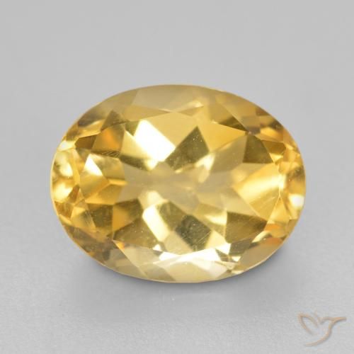 1.91ct Natürlicher gold-orange Citrin, Oval, VS