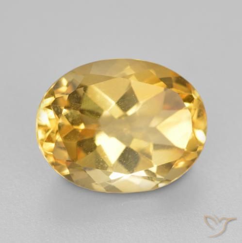 9,17 ctw natürlicher gold-orange Citrin, Oval, VS