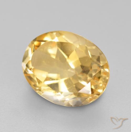 9,17 ctw natürlicher Golden Citrin, Oval, VS