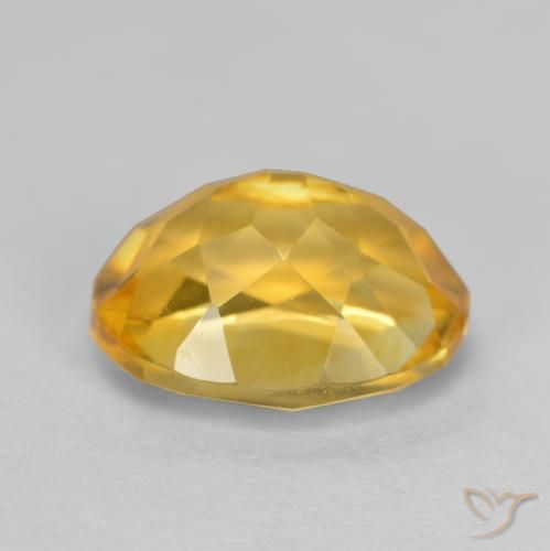 9,17 ctw natürlicher Mittel-Dunkelgold Citrin, Oval, VS