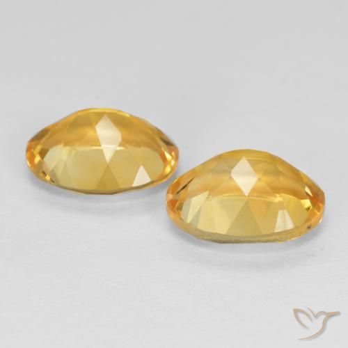 3.34 ct natürliche Tiefes Goldorange Citrin-Edelsteine, Oval, VS