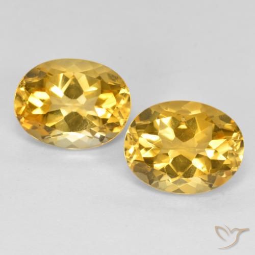 3.65ctw Natürlicher Mittelgold Citrin, Oval, VS