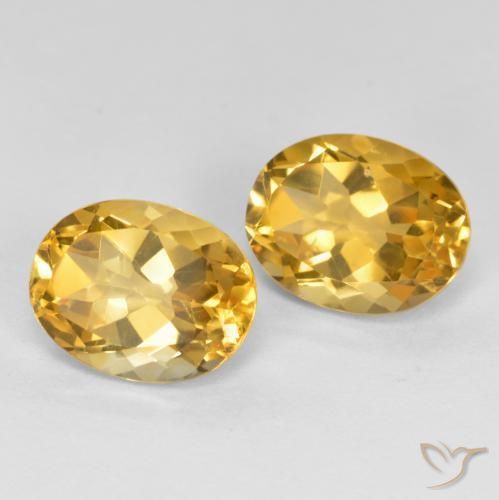 3.65 ct natürliche Mittelgold Citrin-Edelsteine, Oval, VS