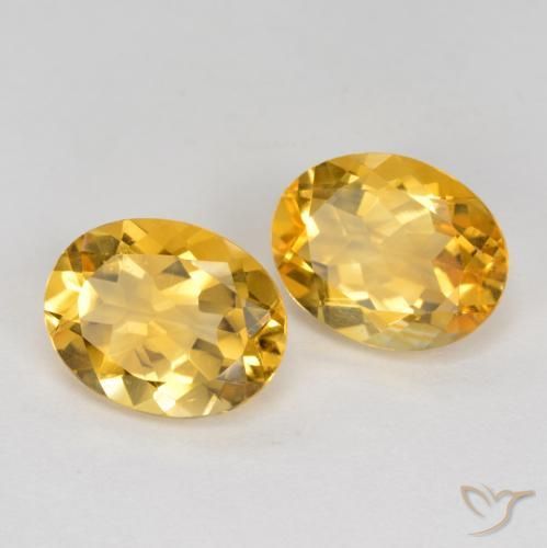 3.20 ct natürliche Tiefes Goldorange Citrin-Edelsteine, Oval, VS