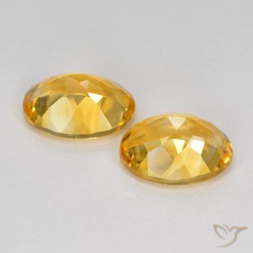 3.20 ct natürliche Tiefes Goldorange Citrin-Edelsteine, Oval, VS