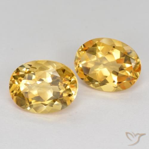 3.54 ct natürliche Tiefes Goldorange Citrin-Edelsteine, Oval, VVS-VS