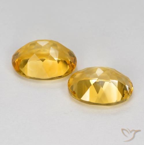 3.54 ct natürliche Tiefes Goldorange Citrin-Edelsteine, Oval, VVS-VS