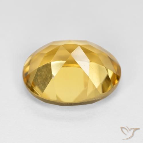 9,17 ctw natürlicher gold-orange Citrin, Oval, VVS-VS