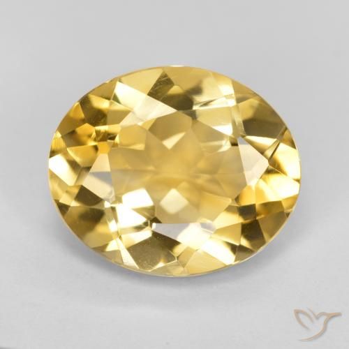4.31ct Natürlicher gold-orange Citrin, Oval, VVS-VS