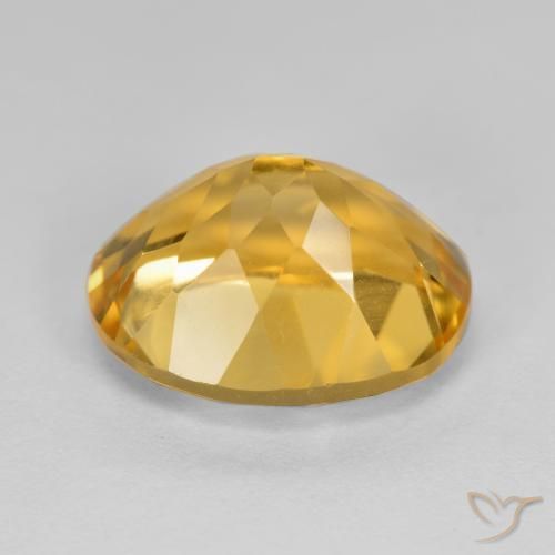 9,17 ctw natürlicher Golden Citrin, Oval, VVS-VS