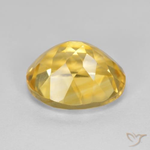9,17 ctw natürlicher Mittelgold Citrin, Oval, VVS-VS