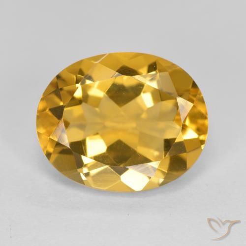 4.22ct Natürlicher Tiefes Gold Citrin, Oval, VVS-VS