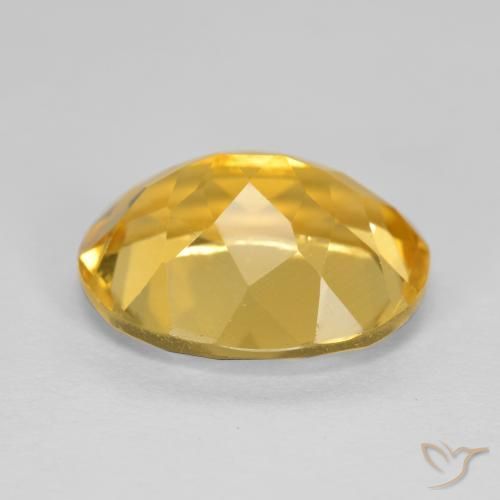 9,17 ctw natürlicher Tiefes Gold Citrin, Oval, VVS-VS