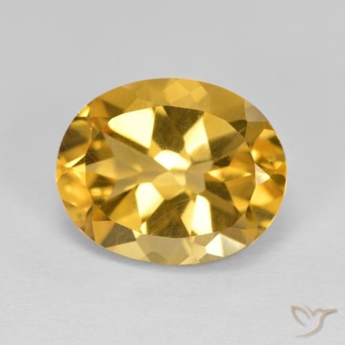 4.12ct Natürlicher gold-orange Citrin, Oval, VVS-VS
