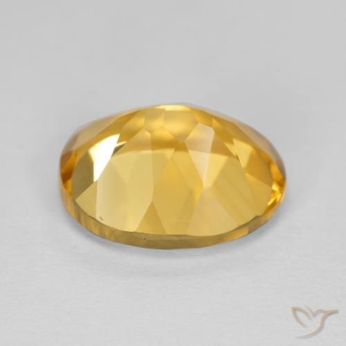 9,17 ctw natürlicher gold-orange Citrin, Oval, VVS-VS