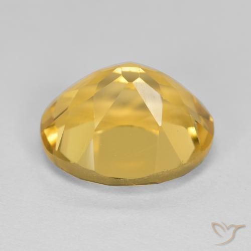 9,17 ctw natürlicher Mittelgold Citrin, Oval, VVS-VS