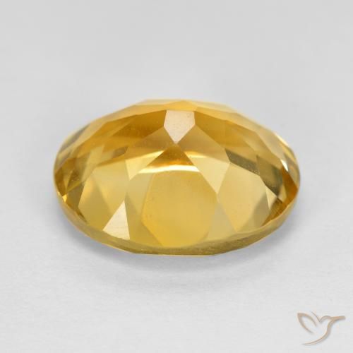 9,17 ctw natürlicher Orange-Gold Citrin, Oval, VVS-VS