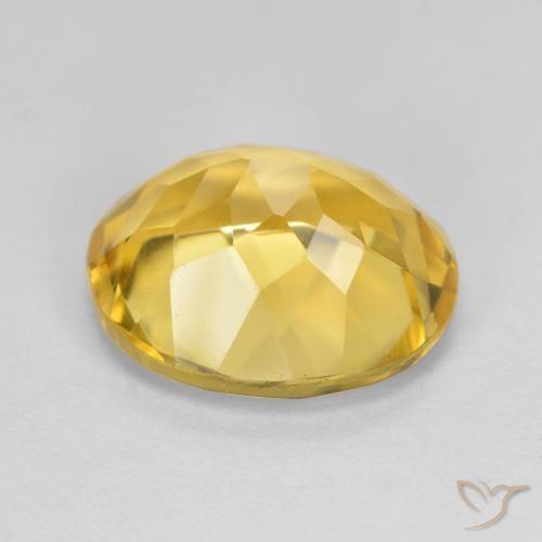 9,17 ctw natürlicher gold-orange Citrin, Oval, VVS-VS