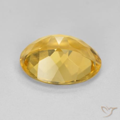 9,17 ctw natürlicher Mittelgold Citrin, Oval, VVS-VS