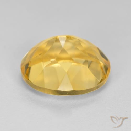 9,17 ctw natürlicher Mittelgold Citrin, Oval, VVS-VS