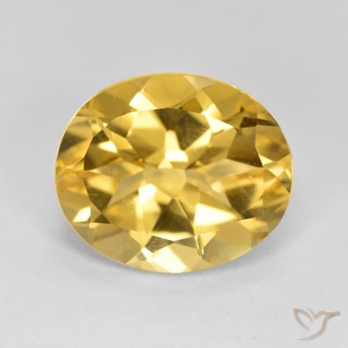4.26ct Natürlicher gold-orange Citrin, Oval, VVS-VS
