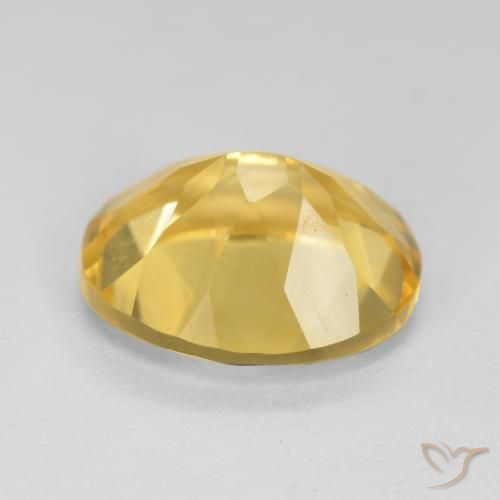 9,17 ctw natürlicher gold-orange Citrin, Oval, VVS-VS