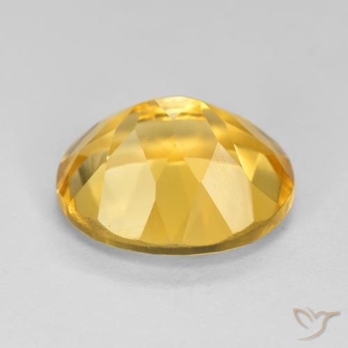9,17 ctw natürlicher Mittel-Dunkelgold Citrin, Oval, VVS-VS
