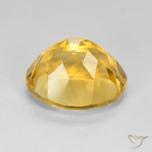 9,17 ctw natürlicher gold-orange Citrin, Oval, VVS-VS